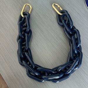 Clare V Resin Shortie Strap Navy